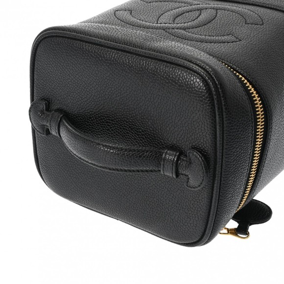 CHANEL Vanity Black Caviar Skin Handbag Bag Back - Picture 3 of 15
